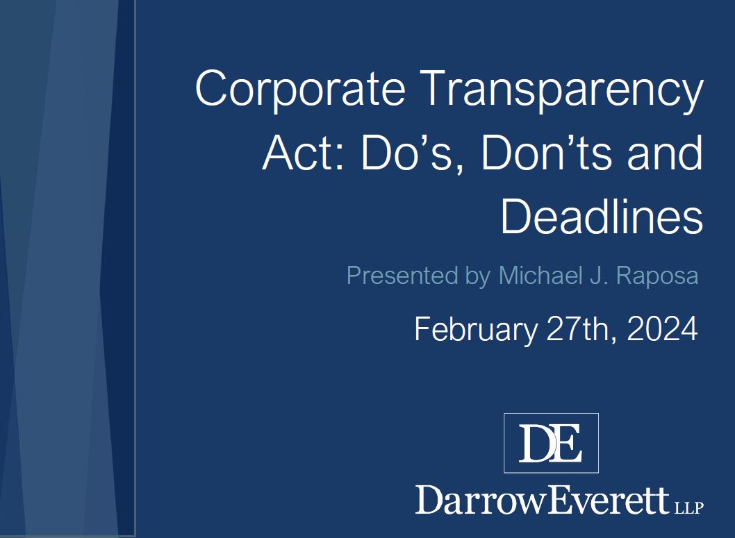 Corporate Transparency Act-PowerPoint title slide